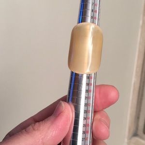 NWT Chunky Nude Natural Buffalo Horn Ring…Boho Chic!